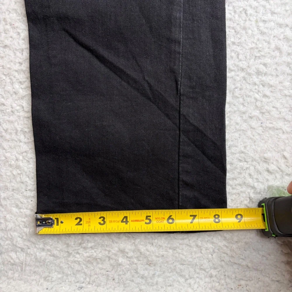 Levis 527 low rise Bootcut Jeans Mens 30x32 (30x31 )Black Denim Pants 05527-0501